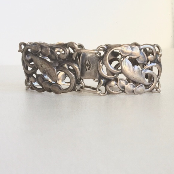 DANECRAFT STERLING BRACELET ARTS AND CRAFTS 7.25” - Picture 7 of 8